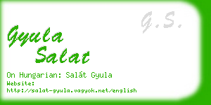 gyula salat business card